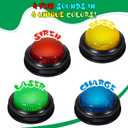 8-Pack Game Buzzers for Trivia Games Classroom Quiz Buzzers with Lights & Sounds for Learning, Parties & Family Fun, Medium