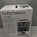 Baby Brezza Bottle Sterilizer and Dryer Advanced 33% Faster - Largest Capacity Steam Sanitizer - Universal Sterilization Machine for All Bottles + Pump Parts - HEPA Air Filter