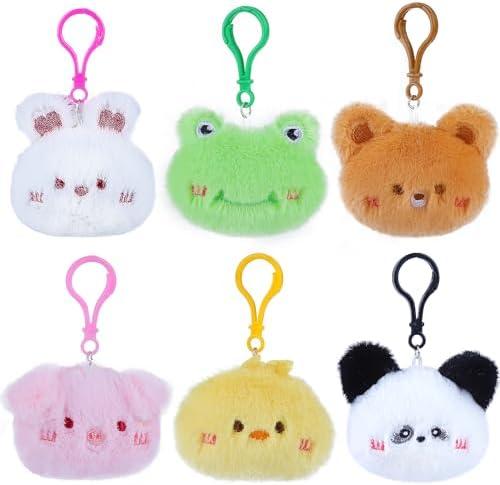 Niceup Bulk Plush Keychains Mini Stuffed Animals for Kids Party Favors Goodie Bags Gift Mini Claw Machine Toys