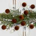 12 Pcs 3.15 Inch Velvet Christmas Tree Ornaments BulkFlocked Christmas Balls Plastic Shatterproof Xmas Hanging Ornaments Decorations Set for Tree Garland Wreath (Brown)