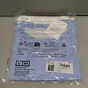 Tankaneo Womens Long Sleeve Shirts Crewneck Patchwork Casual Fitted Tunic Tops Ruffle Lightweight Outfits (Blue)