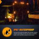 Nilight 6 Inch Oval Amber LED Trailer Tail Lights 2PCS 10 LEDs Waterproof Turn SignalsTrailers Lights for Truck RV Boat Bus Lorry Camper Van Caravan