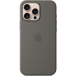 Apple iPhone 16 Pro Max Silicone Case with MagSafe and Camera Control: Lightweight Phone Case, Wireless Charging Compatible, Smooth Matte Finish; Stone Gray