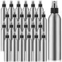 Irenare 24 Pcs Small Spray Bottles Aluminum Fine Mist Spray Bottles Bulk Metal Essential Oil Storage for Perfume Toner Liquid Refillable Pump Vials Atomizer Containers for Room Travel(8 Oz)