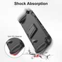 EEEKit Protective Case Compatible with Switch 2 (2025), TPU Grip Cover with Ergonomic Design, Kickstand, Shockproof Anti-Scratch Shell for Console