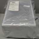 Large Medicine Lock Box with Dual 3-Digit Combination Locks, 24L Lockable Storage Box for Medication, Snacks, Phone, and Electronics - BPA-Free Organizer Bin for Home, Office, Fridge, and Safety (White)