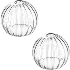 Clear Glass Shade,Replacement Globe & Cover for Lighting Fixture, 8" Diameter, Replacement with 1.65 Inch Fitter for Wall Lamps Chandeliers or Ceiling Light (2, 8Inch - Clear Glass)