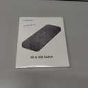 HDMI KVM Switch, Lemorele 4K@30Hz KVM Switch 2 PC 1 Monitor, 4 USB 3.0 HDMI Switches for 2 Computer Parts Keyboard, Mouse and HD Monitor, 2 x 1m USB A 3.0 Cables Included