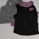 Boao 3 Pieces Basic Crop Tank Tops Sleeveless Racerback Crop Top for Women Size Medium
