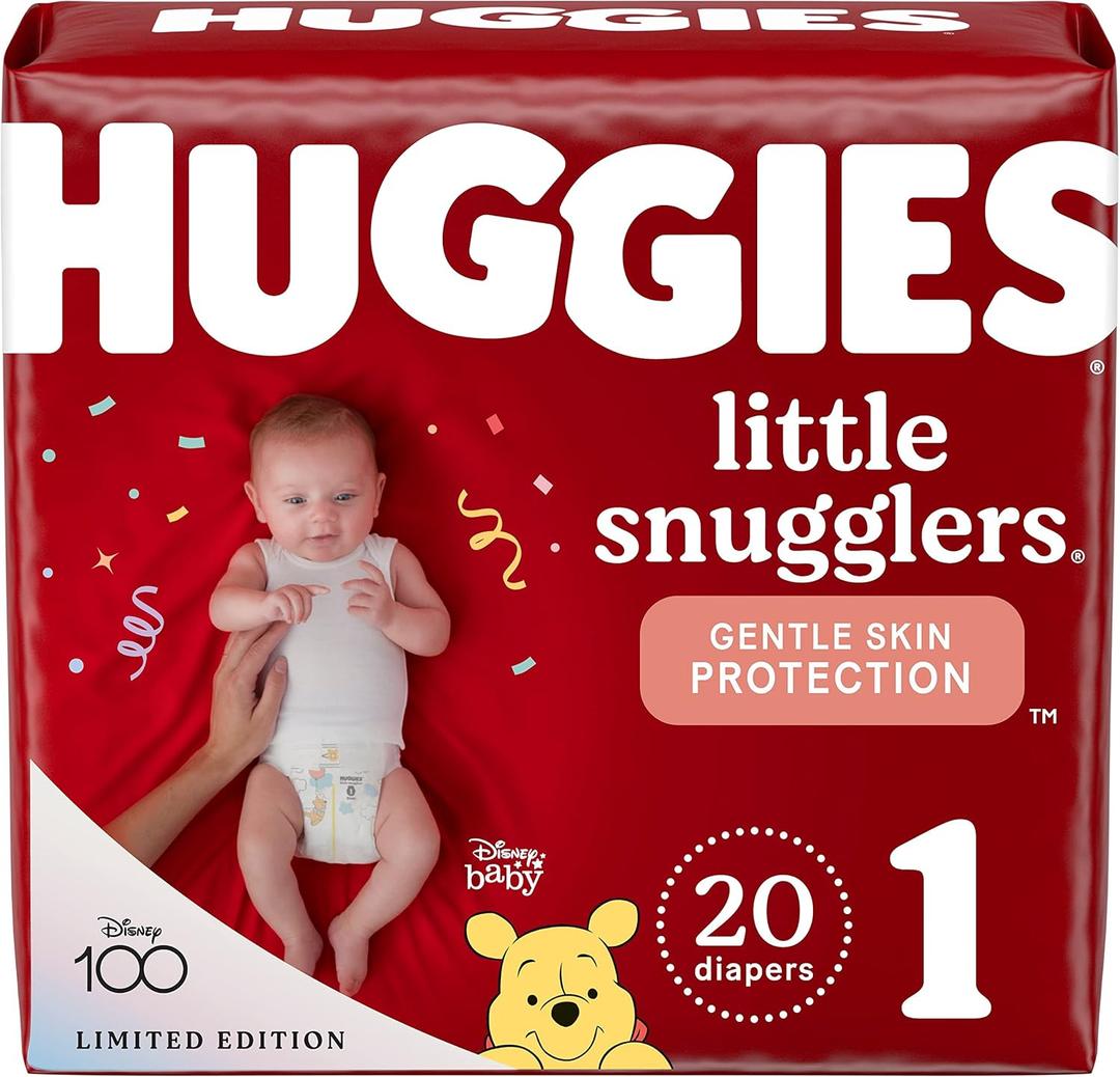 Huggies Little Snugglers Baby Diaper Size 1, 8 to 14 lbs. 34717, 20 Ct