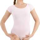 Capezio Women's Classic Short Sleeve Leotard (Large, Pink)
