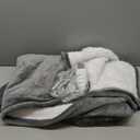 Bedsure Heated Blanket Throw Blanket - Fast Heating Electric Blanket, Soft Flannel Heated Throw with 4 Time Settings, 6 Heating Settings, Warm Gifts for Grandma & Grandpa & Seniors (50"x60", Grey)