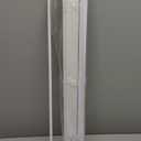 No Drill Blinds for Windows 1" Vinyl L-Shaped Slats Cordless Mini Blinds for Home, 33" W  48" H White