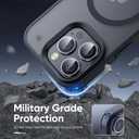 Tigowos Magnetic for iPhone 16 Pro Max Case Fits MagSafe 16FT Drop Resistant Matte Skin Feeling Back Cover Shockproof Slim Fit for iPhone 16 Pro Max Phone Case 6.9 inch, Matte Black