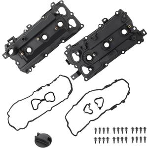 WATERWICH Valve Cover with Gaskte and Bolts Compatible with Infiniti EX35 G35 M35 M35H FX35 Q70 Q50 VQ35HR Nissan 350Z 3.5L V6 2008-2018 Replacement for 13264JK20B 13264JK20A