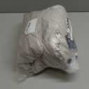 MooMee Bedding Sheet Set 100% Washed Cotton Linen Like Textured Breathable Durable Soft Comfy (Heathered Cream Grey, Queen)