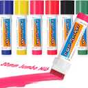 Jetec 6 Pcs Acrylic Paint Markers 30mm Felt Tip Colored Jumbo Marker Waterproof Permanent Ink Neon Glass Markers for Rock Stone Ceramic Wood Canvas Tag Signs Calligraphy and Outdoor Paintings