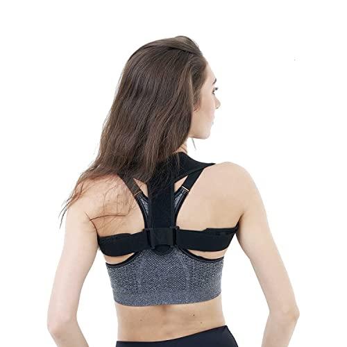 HLOES Posture Corrector for Women and Men,Adjustable Upper Back Brace, Breathable Back Support straightener, Providing Pain Relief from Lumbar, Neck, Shoulder, and Clavicle, Back
