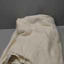 Madison Park Freshspun Basketweave Luxury Cotton Blanket Natural 90x90" Full/Queen Size Basketweave Premium Soft Cozy 100% Cotton For Bed, Couch or Sofa