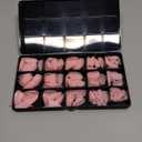 Medium Almond Pre-Building Nail Tips, 15 Sizes 240 PCS Pre-shaped Apex Pink Soft Press On Fake Nail Half Matte Gel Nail Extensions Strong Thick Acrylic Tip for DIY Beginners & Salon Manicure