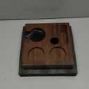 Walnut Espresso Tamping Station 54mm for Breville Machines Espresso Accessories Organizer Tamper Distributor Portafilter Holder and Multi Accessory Storage