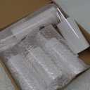 Amagic Pure White Flameless Candles, Battery Operated Candles, Acrylic Flickering LED Pillar Candles with Remote Control and Timer, 3D Wick, Yellow and Blue Glow, D2.2 xH5 5" 6" 7" 8", Set of 5