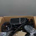 Economy Knee Scooter Steerable Knee Walker for Foot Injuries Compact Crutch Alternative with Dual Braking System (Black)