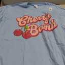 Cherry Bomb Retro Script Apparel T-Shirt, S