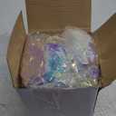 Kingdder 16.4 ft Christmas Prelit Tinsel Lighted Garland with 50 LED Lights Hanging Christmas Foil Tinsel Garland for Xmas Tree Wedding Party(White, Iridescent White)