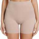 JOYSHAPER Slip Shorts for Women Under Dress Anti Chafing Underwear Boyshorts Panties for Women (Medium, Nudewithout Lace)