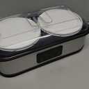 Yogurt Maker with Two Containers, Yogurt Maker Machine with Adjustable Temperature & Time Control, Automatic Shut-Off & Constant Temper for Homemade Probiotic Yogurt, Promoting Gut Health