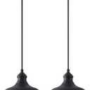 10in Dome Pendant Light Fixture Outdoor Barn Style Farmhouse Hanging Lamps for Kitchen Island Black Pendant Mount Lighting for Entrance Pendant Lamp for Dining Room, Ajustable Cord,Waterproof