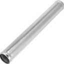 X AUTOHAUX OD 1.5" 38mm Length 12" 300mm Aluminum Alloy Tube Intercooler Pipe Straight Air Intake Tube Silver Tone for Car