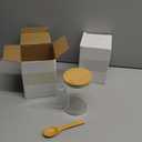 2 Pcs 18.5Oz,Glass Jar Containers with Bamboo Airtight Lid & Spoon,Stackable Glass Food Storage Canisters Set Kitchen Organization Jars for Candy Spice Sugar Coffee Nuts(2)