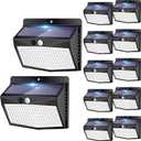 Solar Outdoor Lights, 12 Packs Solar Motion Sensor Security Lights with 3 Lighting Modes Solar Wall Lights Waterproof Solar Powered Lights for Garden Fence Yard