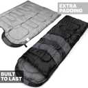 MalloMe Sleeping Bags for Adults Cold Weather & Warm - Backpacking Camping Sleeping Bag for Kids 10-12, Girls, Boys - Lightweight Compact Camping Essentials Gear Accessories Hiking Sleep Must Haves