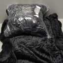 Moukeren 6 Pack Employee Appreciation Gifts Thank You Blankets Bulk, 50 x 60 Inch Fuzzy Cozy Blankets with Inspirational Quote, Soft Flannel Throws for Teachers Nurses(6 Pack,Black,Difference)