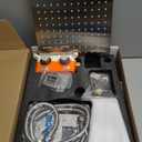 Brushed Nickel Shower Tub Faucet Set, Wall Mounted 10 Inch Shower Heads with Handheld Spray Combo and Tub Shower Faucet, Luxury Bathroom Square Rain Shower System - 4 Hooks