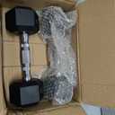 PAPABABE HEX Dumbbell Set 2.5lb, Rubber Encased Home Gym Dumbbells, Exercise & Fitness Weights Dumbbells for Women & Men, Hand Weight for Strength Training