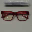 VISOONE TR90 Square Blue Light Blocking Glasses Fashion Computer Eyewear for Women and Men RANDI (Burgundy Red)
