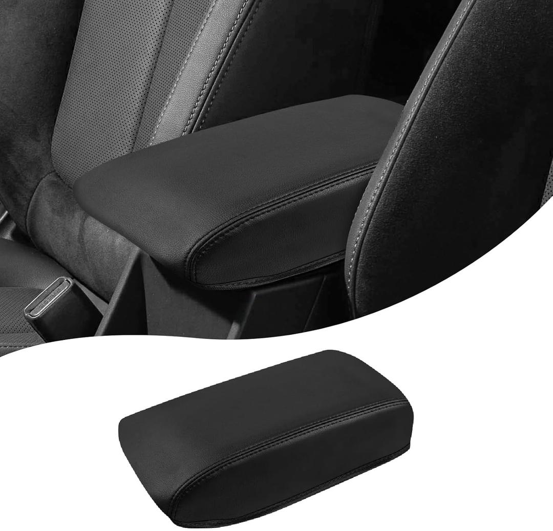 Autorder Center Console Cover for 2025 2026 Forester Accessories Armrest Cover Anti-Scratch Middle Console Pad Leather Armrest Protector, 'Black'