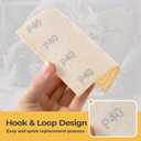 S SATC 1/4 Sheet Sandpaper 100PCS 40 Grit Aluminum Oxide Hook and Loop Sandpaper 5.5" x 4.5" for Palm Sander Wood Metal Plastic