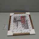 Rustic Solid Wood Distressed Brown Farmhouse Picture Frame - 11x14 with 2 Mats for Wall Mounting or Table Top (Dark Walnut Moulding)