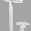 Ilyapa Triple Mailbox Post for Outside - 43x4x4 Post Cover - White | Holds 2-3 Units, Universal Mounting Bracket, Powder Coated Steel - Multi Mail box Posts for Outside