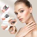 6-Piece Nail Clipper Set with Nail File, Tweezers and ingrown toenail Removal kit Travel Nail kit for Men and Women (Moon Pink)