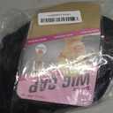 Black Mixed Brown Wig for Black Women 14 Inch Short Wavy Hair Wigs Curly Bob Wig with Bangs Wigs Shoulder Length Wigs for Black Women Bob Style Synthetic Heat Resistant