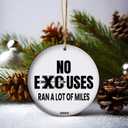 2025 Running Christmas Ornament - Marathon & Cross Country Gift for Runners | Race Finisher Keepsake Tree Decor for Joggers, Triathletes & Athletes (V9)