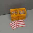 ELEAD Pegboard Bins Organizer Set 12-Pack - Durable Storage Tray for Screws, Nuts, Bolts, Hardware, Crafts, Accessories | Fits Standard Pegboards | 16 Labels for Garage Workshop Craft Room