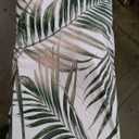 Queen Size Bed Sheet Sets with Pillowcases, Green Golden Tropical 4 Pcs Soft Microfiber Bedding for Kids and Adults, Leaves Monstera Palm Flat, Fitted Sheet for Bedroom Bed Decor