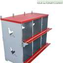 Munirater Chicken Nesting Box 6 Two Tier Metal Hens Ducks Egg Laying Box